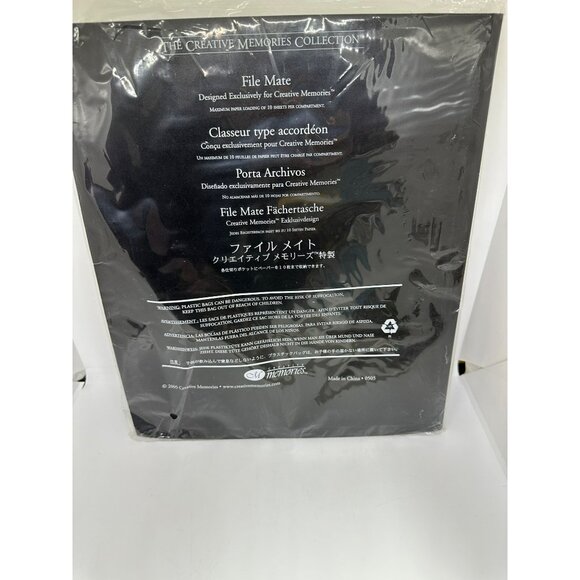 Creative Memories File Mate 1 Portable Organizer | 12 Tabs, 13 Divider Black NEW - Picture 5 of 7